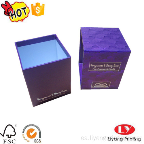 Caja de embalaje de regalo con cajón de velas con logotipo